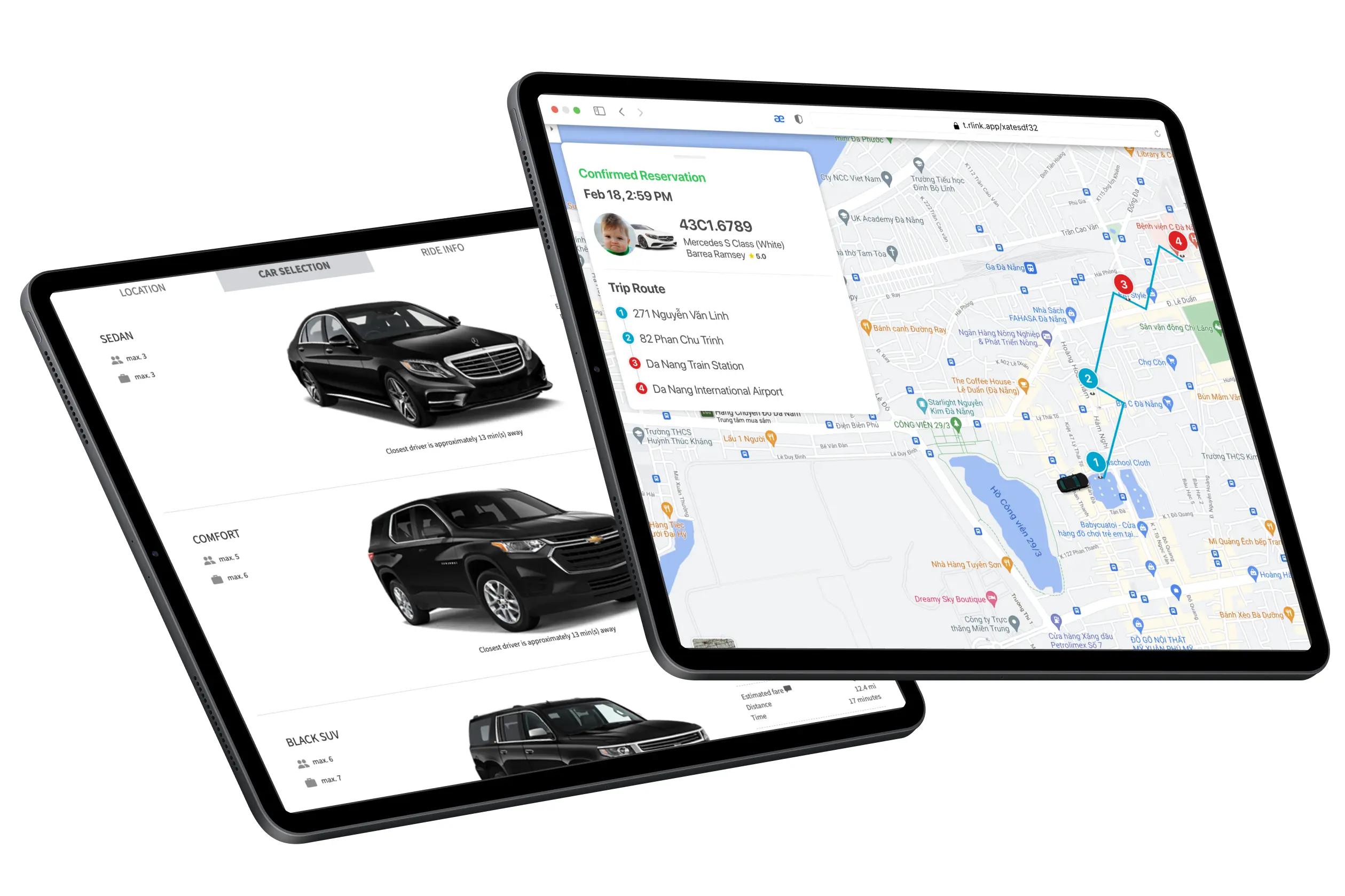 on-demand reservation schedule web booking app